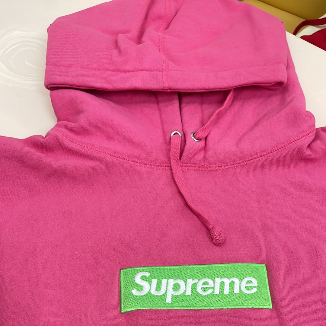 Supreme Box Logo Hooded Sweatshirt "Magenta" (17FW)