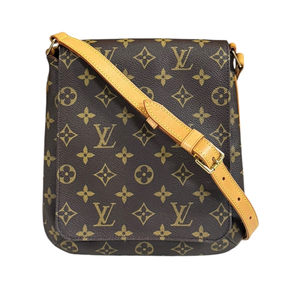 ルイヴィトン ミュゼットサルサ モノグラム ショルダーバッグ モノグラムキャンバス M51258 ブラウン レディース LOUIS VUITTON 中古