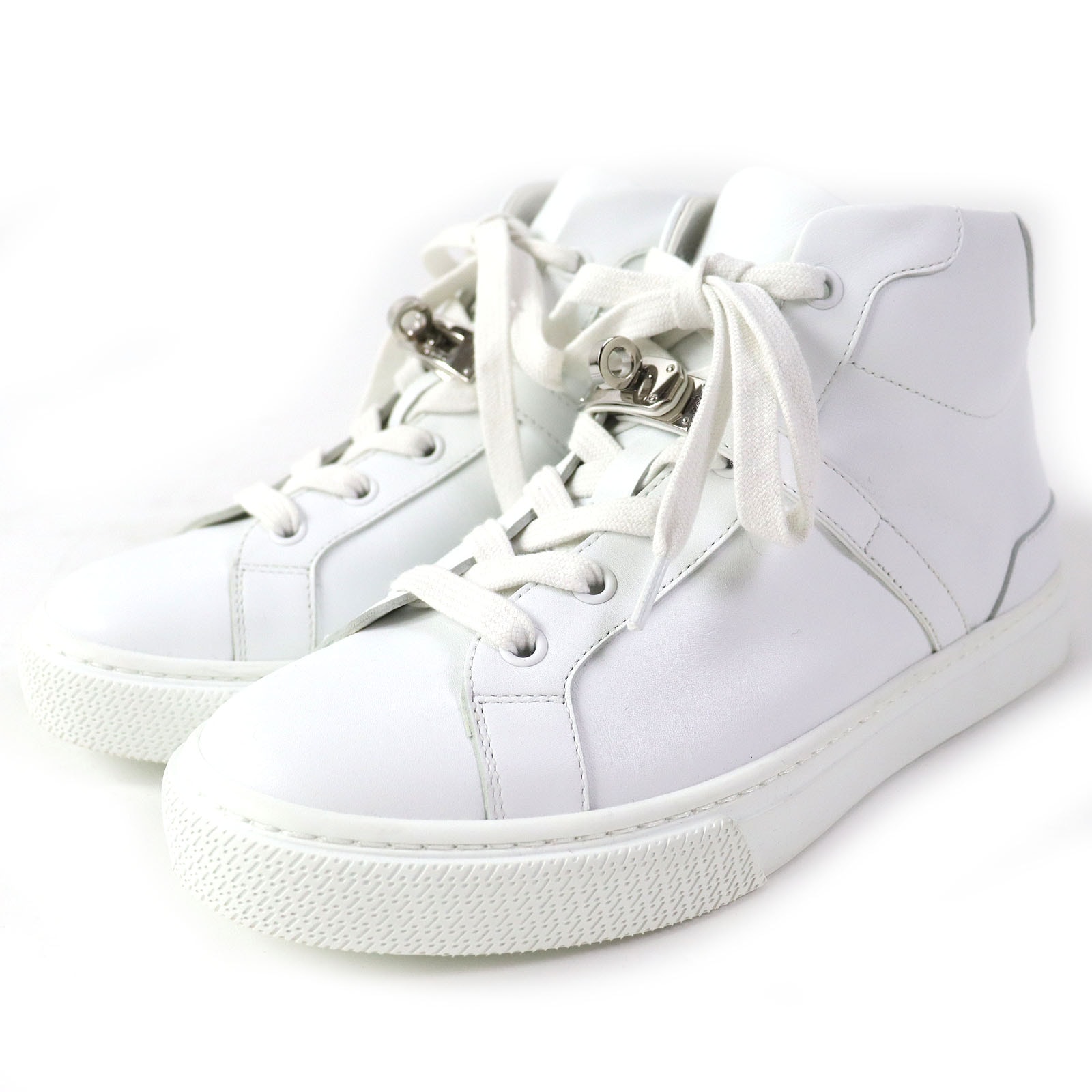 美品 エルメス
 ハイカットスニーカー デイドリーム ホワイト レディース 36