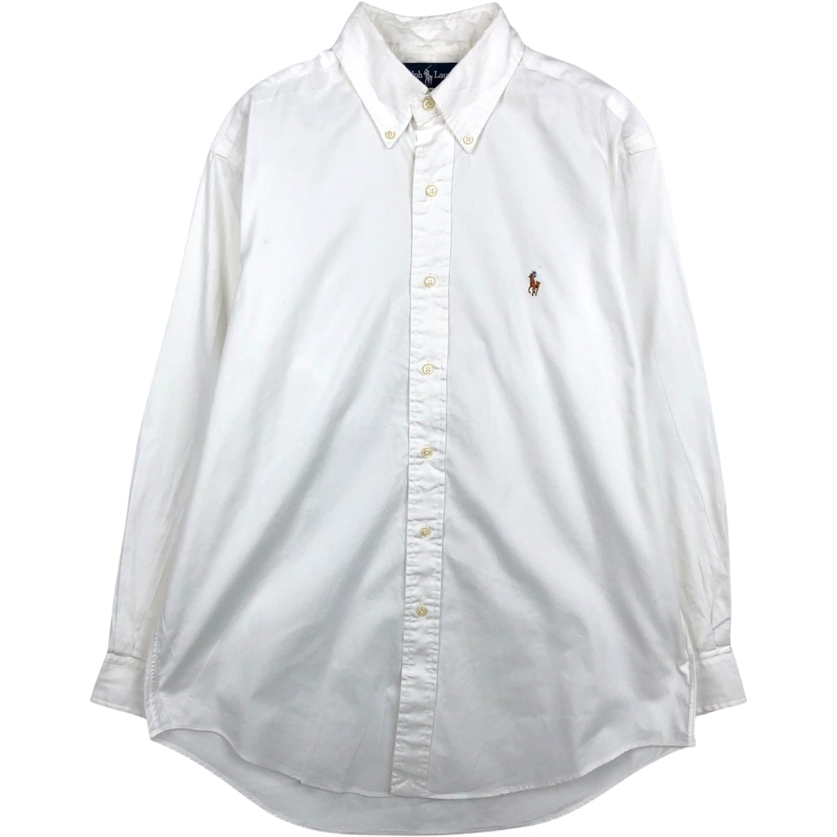 古着 ラルフローレン Ralph Lauren YARMOUTH 長袖 ボタンダウンシャツ メンズM相当/eaa666184