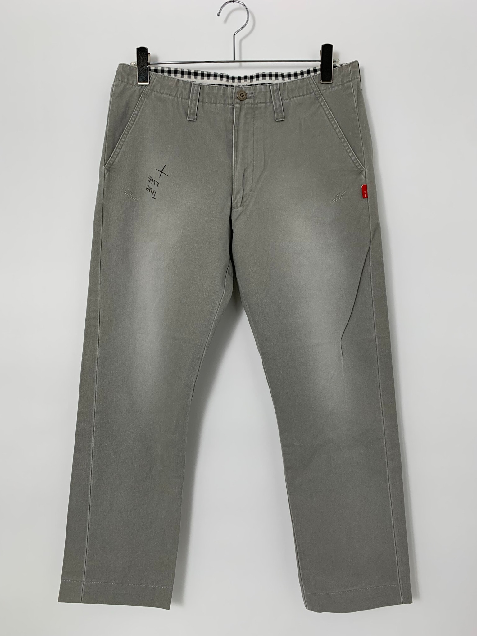 WTAPS KHAKI TIGHT/TROUSERS.WORK.STN.CHINO.TRASH Gray