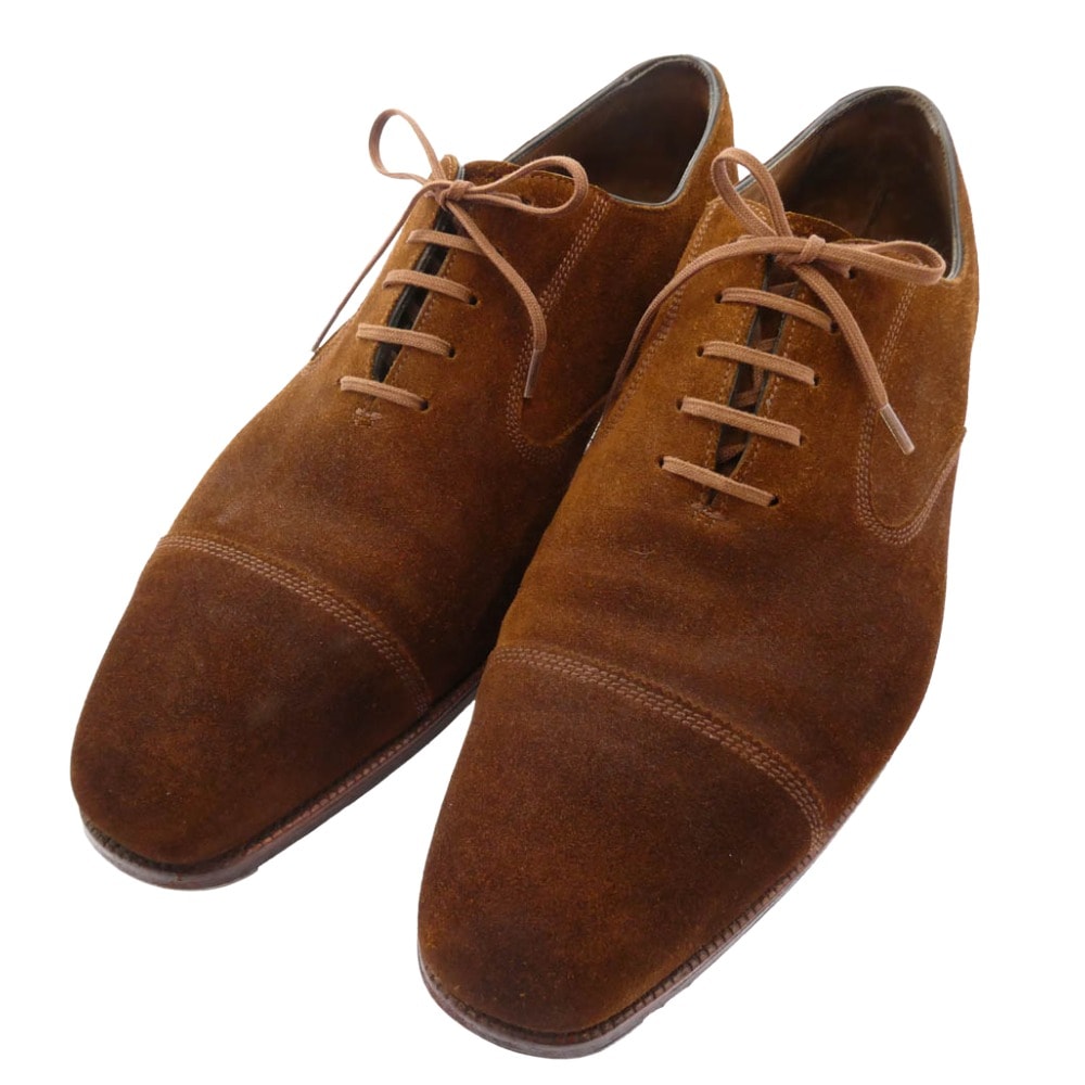 EDWARD GREEN エドワードグリーン その他靴 E888 FAWSLEY フォースレイ ストレート チップ スエード シューズ ブラウン系 7.5【中古】