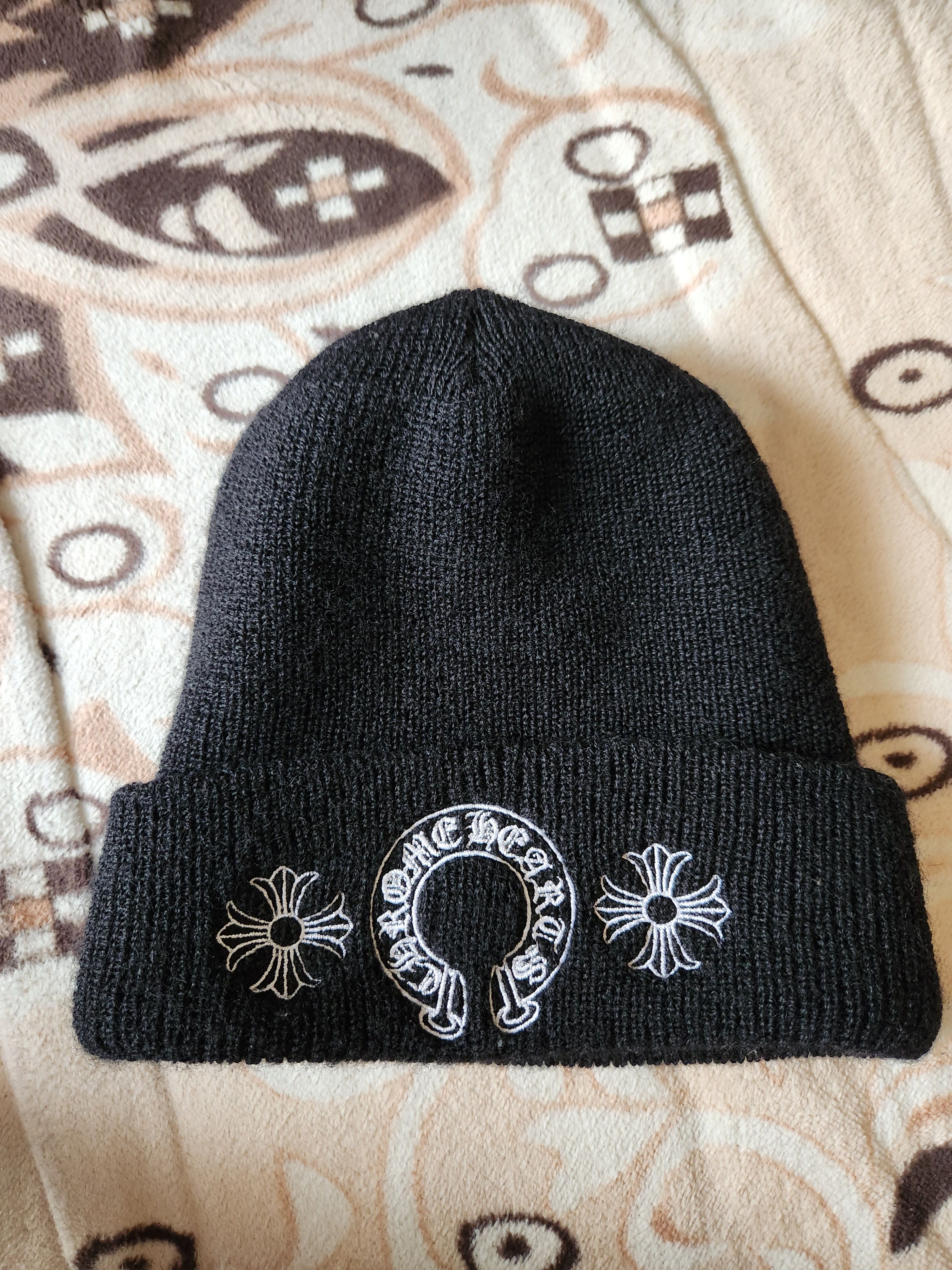 Chrome Hearts Wool Watch Cap Horseshoe "Black"