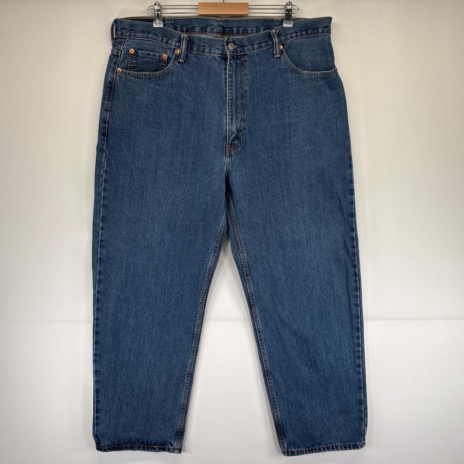古着 リーバイス Levi's デニムパンツ 550 テーパード 5ポケット ジーンズ ジーパン 大きいサイズ w42 L30  ブルー メンズ