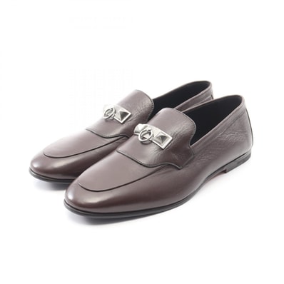エルメス HERMES コリエドシアン ローファー 靴 レザー メンズ ブラウン系 【中古】