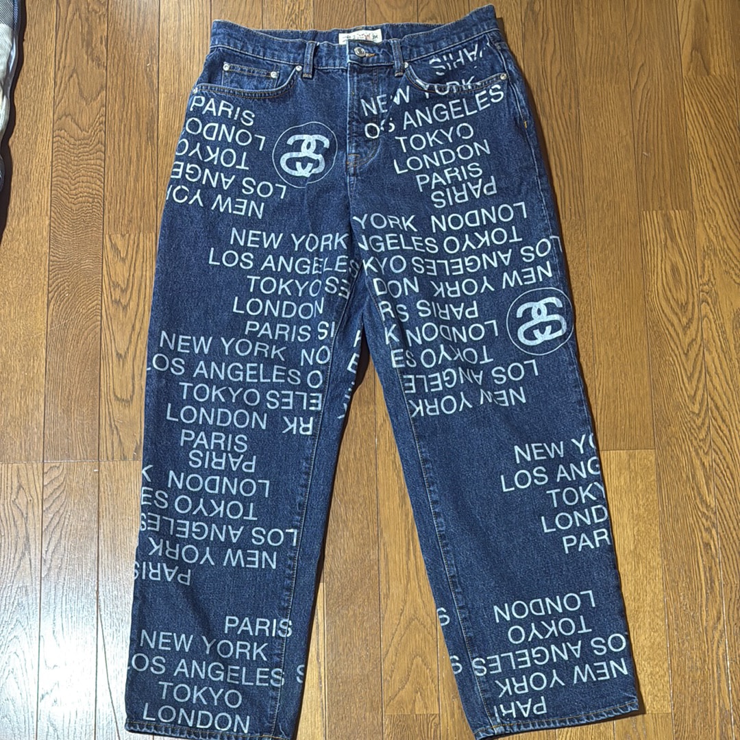 Stussy Big Ol' Jean City Link Denim "One Wash"