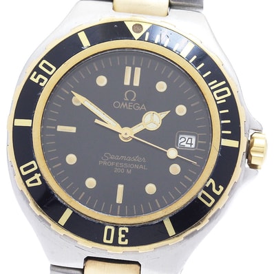 オメガ シーマスター200 YGコンビ クォーツ メンズ 【中古】