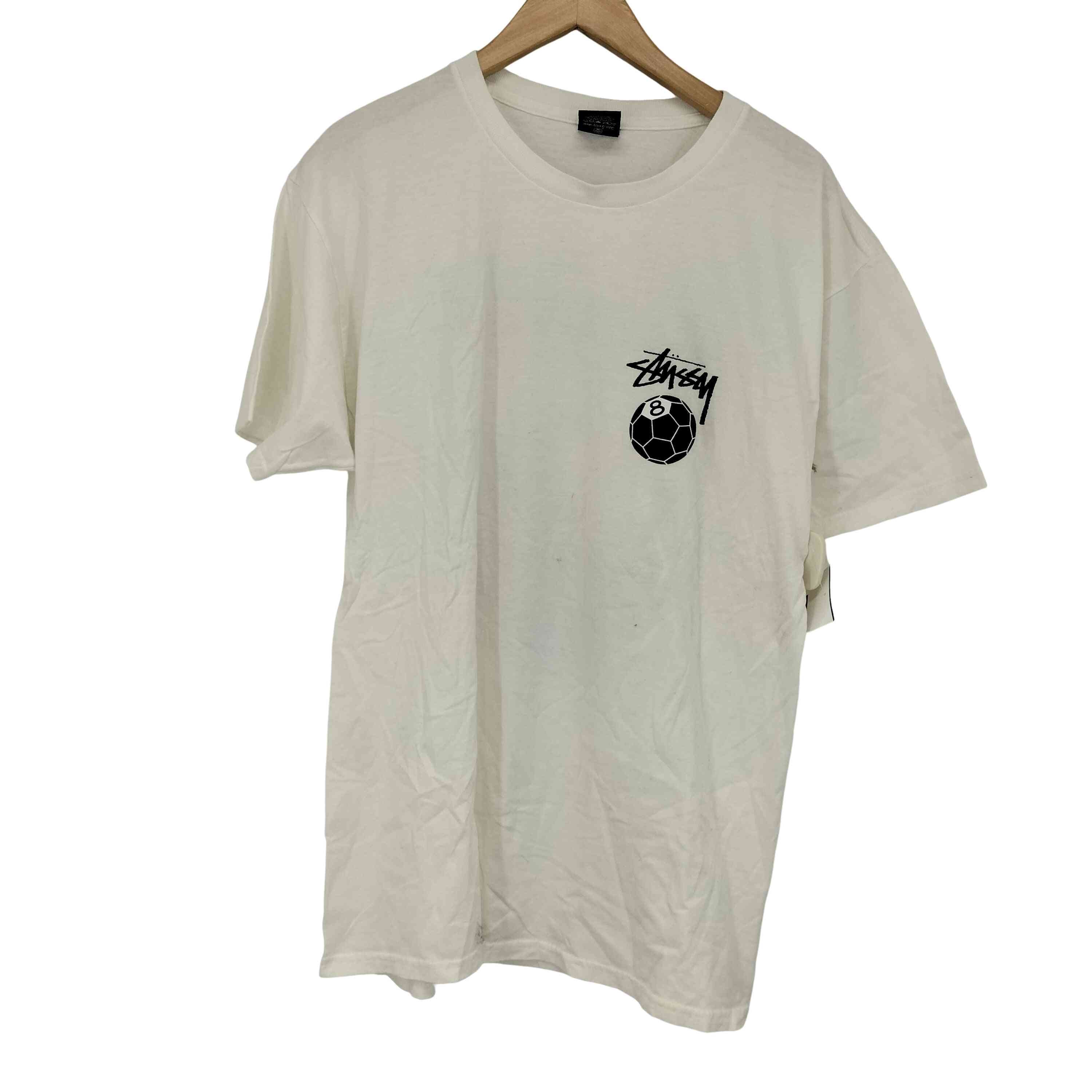 8ボール サッカーボール クルーネックTシャツ【1142696435861】