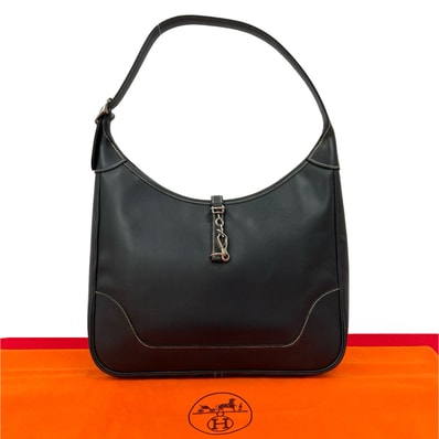 HERMES エルメス トリム 31 フィヨルド ショルダーバッグ ネイビー
37543