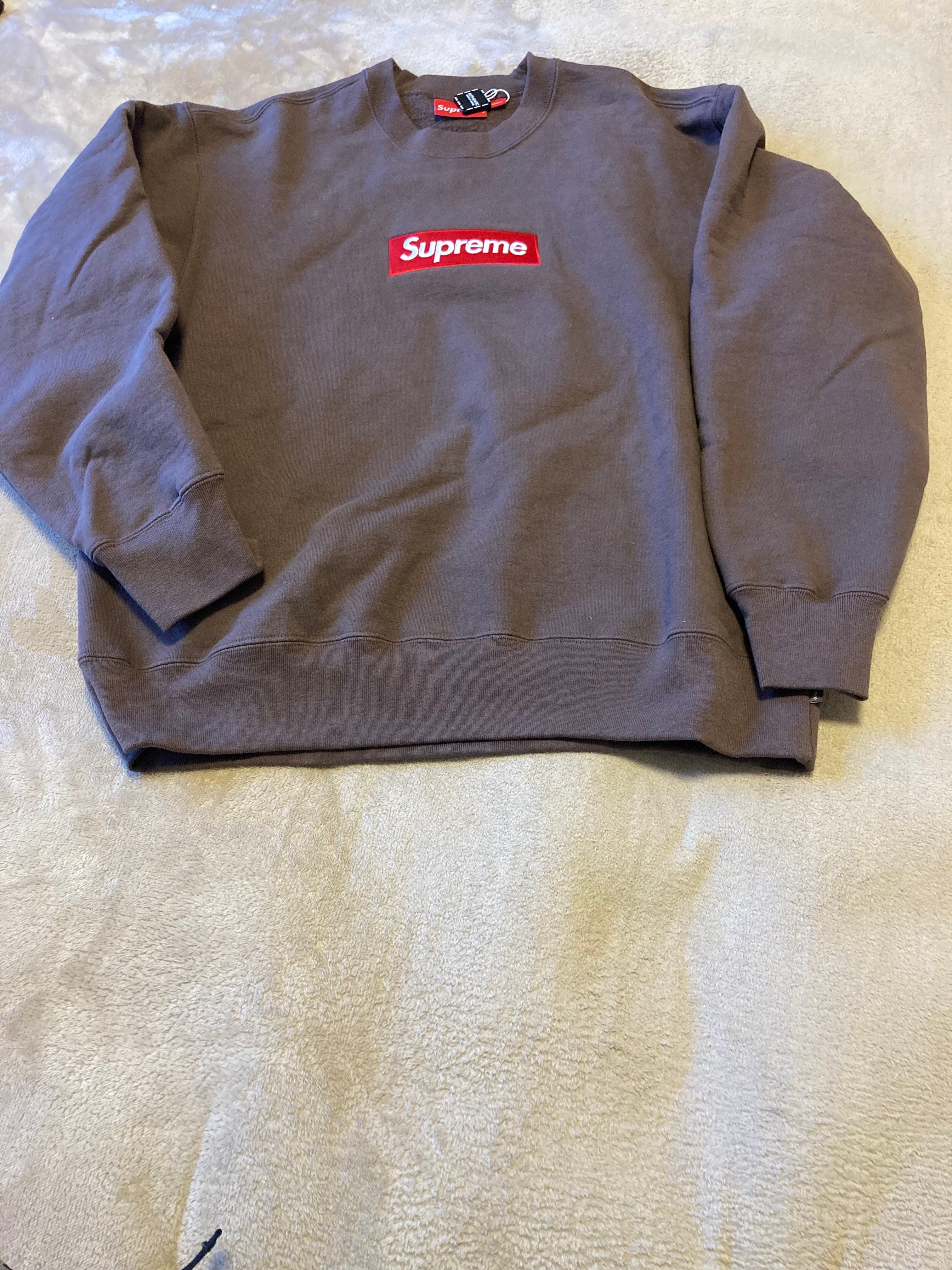 Supreme Box Logo Crewneck "Brown" (22FW)