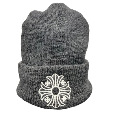 CHROME HEARTS 極美品 WOOL WATCH CAP CHプラス 刺繍 ビーニー ニットキャップ ニット帽 ウール ブラック ホワイト マルチカラー 帽子 ロゴ Aランク 中古 鑑定済 クロムハーツ帽子
