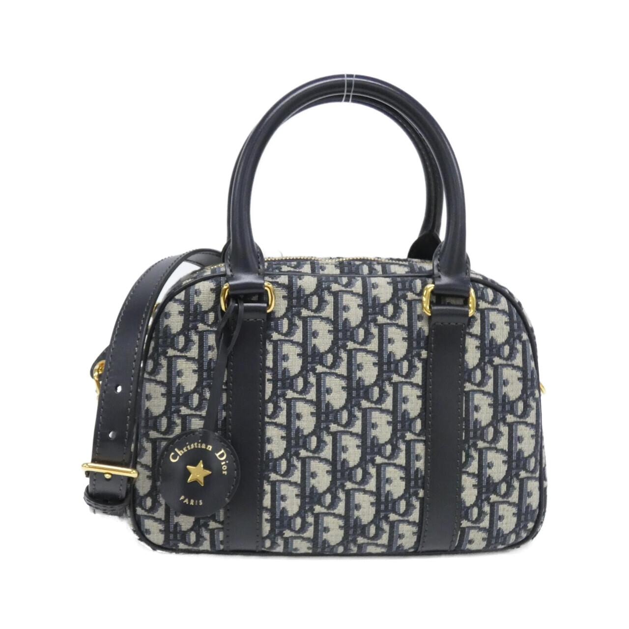 Dior Medium D-Vibe Bowling Bag Dior Oblique Jacquard "Blue"