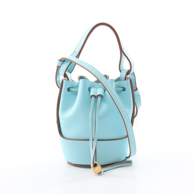 ロエベ LOEWE バルーンバッグ ナノ 2WAY ショルダーバッグ バッグ レザー レディース ブルー系 A710R85X01 【中古】