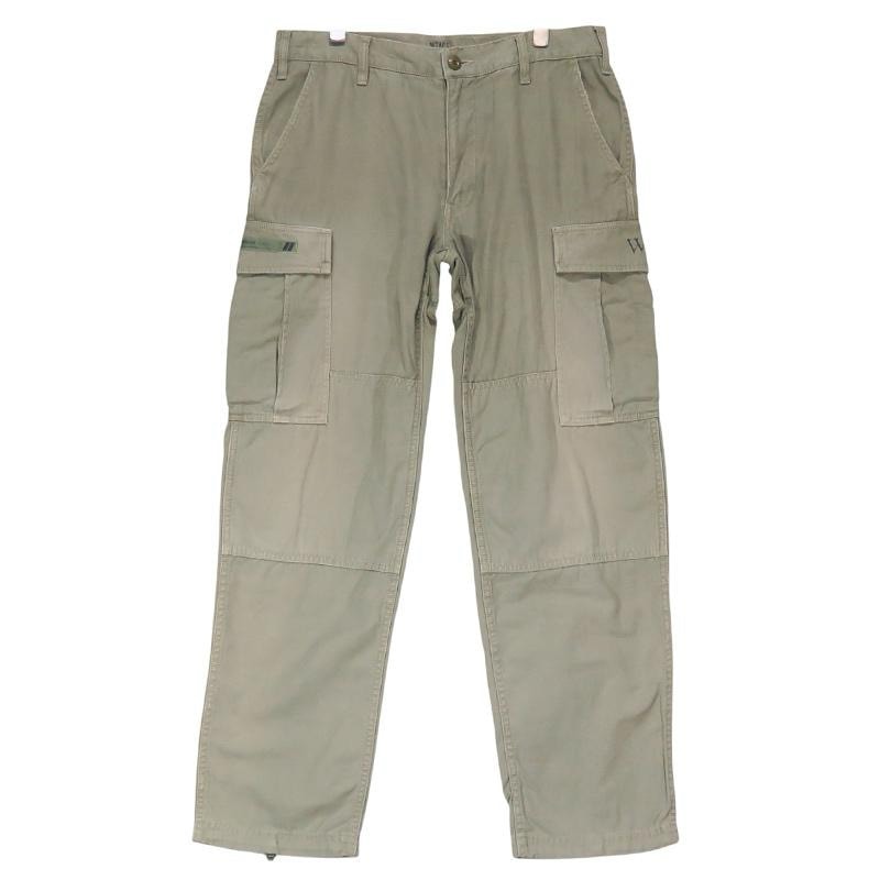 WTAPS ダブルタップス 11SS JUNGLE STOCK/TROUSERS.COTTON.SATIN 111LTDT-PTM01 ジャングル ストック トラウザーズ オリーブドラブ 6ポケット カーゴ パンツ ボトムス サイズ2(M)