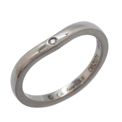 【6jgb0552】カルティエ リング バレリーナ 3PD Pt950 プラチナ ダイヤモンド #48【中古】レディース