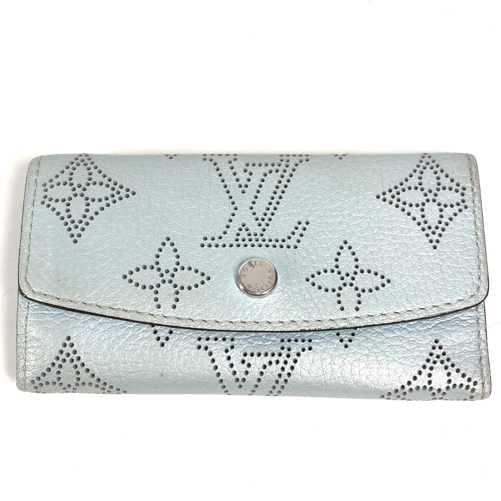 ルイヴィトン LOUIS VUITTON ミュルティクレ4 M81236 モノグラムマヒナ 4連 キーケース 4P 鍵 キーケース モノグラムマヒナレザー ブルーヌアージュ ブルー