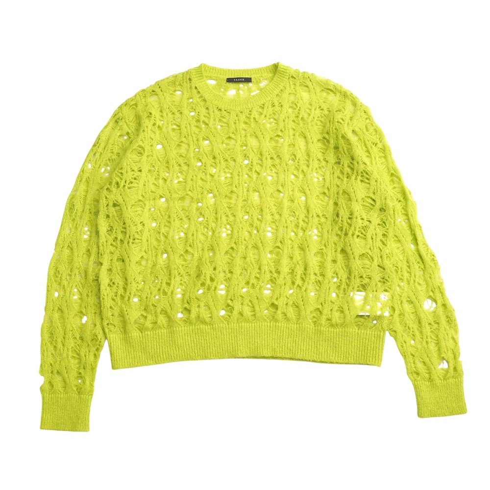■美品■2024AW■TAAKK ターク MOHAIR KNIT モヘア ニット ニット サイズ1 メッシュ セーター【おすすめ】 ブランド古着【中古】20250617/RA5090