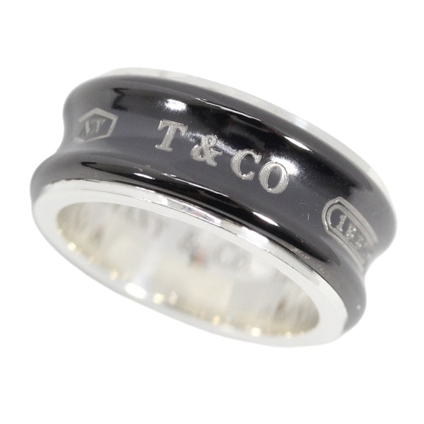 ティファニー リング 1837 チタン シルバー925 TixSilver925 #12 ブラックxシルバー TIFFANY&Co. ジュエリー アクセサリー エレガント レディース メンズ カップル 記念日 ブランド 人気 プレゼント ギフト