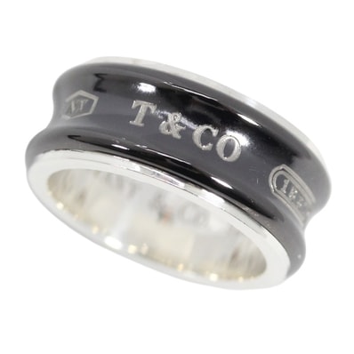 ティファニー リング 1837 チタン シルバー925 TixSilver925 #12 ブラックxシルバー TIFFANY&Co. ジュエリー アクセサリー エレガント レディース メンズ カップル 記念日 ブランド 人気 プレゼント ギフト