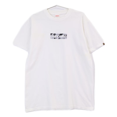 シュプリーム xA BATHING APE 00S ツルタグ カモフラ ボックスロゴ 半袖Tシャツ M