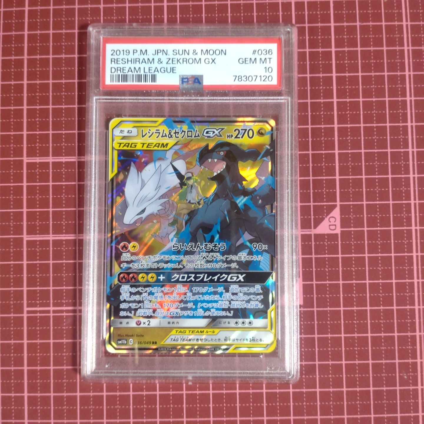 レシラム&ゼクロムGX (N) RR[SM11b 036/049](強化拡張パック「ドリームリーグ」)