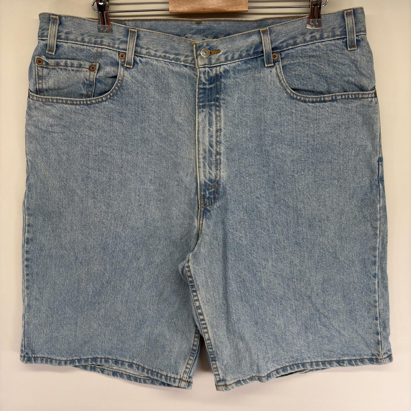 古着 00’s/00年代 リーバイス Levi's デニム パンツ テーパード バギー ハーフ ショートパンツ ジップ ジップ w40 ブルー系 メンズ
