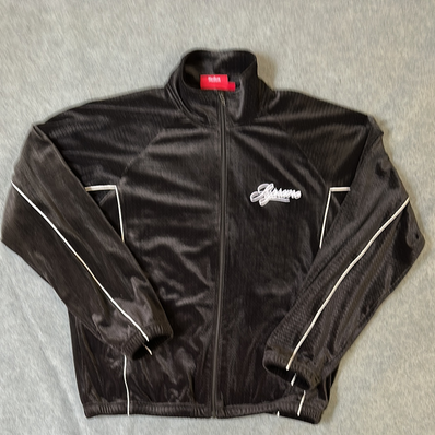 Supreme Velour Mesh Track Jacket "Black"