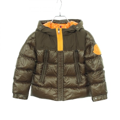 モンクレール MONCLER キッズ EYMERIC フード付き ダウンジャケット 衣料品 アウター ナイロン メンズ カーキ系 4132825 【中古】