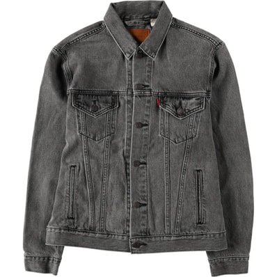 古着 リーバイス Levi's ブラック デニムジャケット Gジャン メンズM相当/eaa671000
