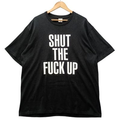 SUPREME シュプリーム × Number Nine ナンバーナイン SHUT THE FUCK UP プリント 半袖Tシャツ 55753