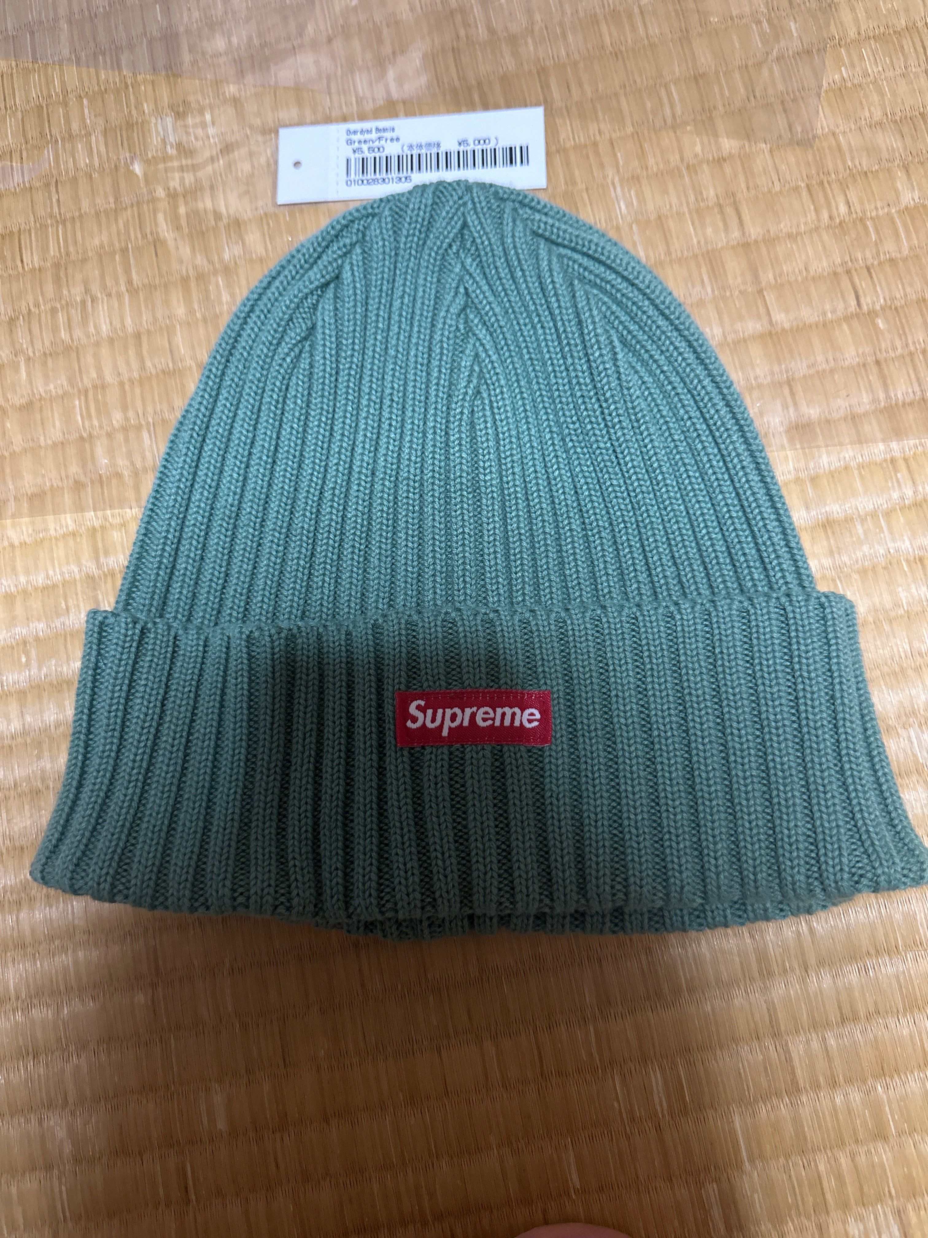 Supreme SS22 Overdyed Beanie "Green"(22SS)