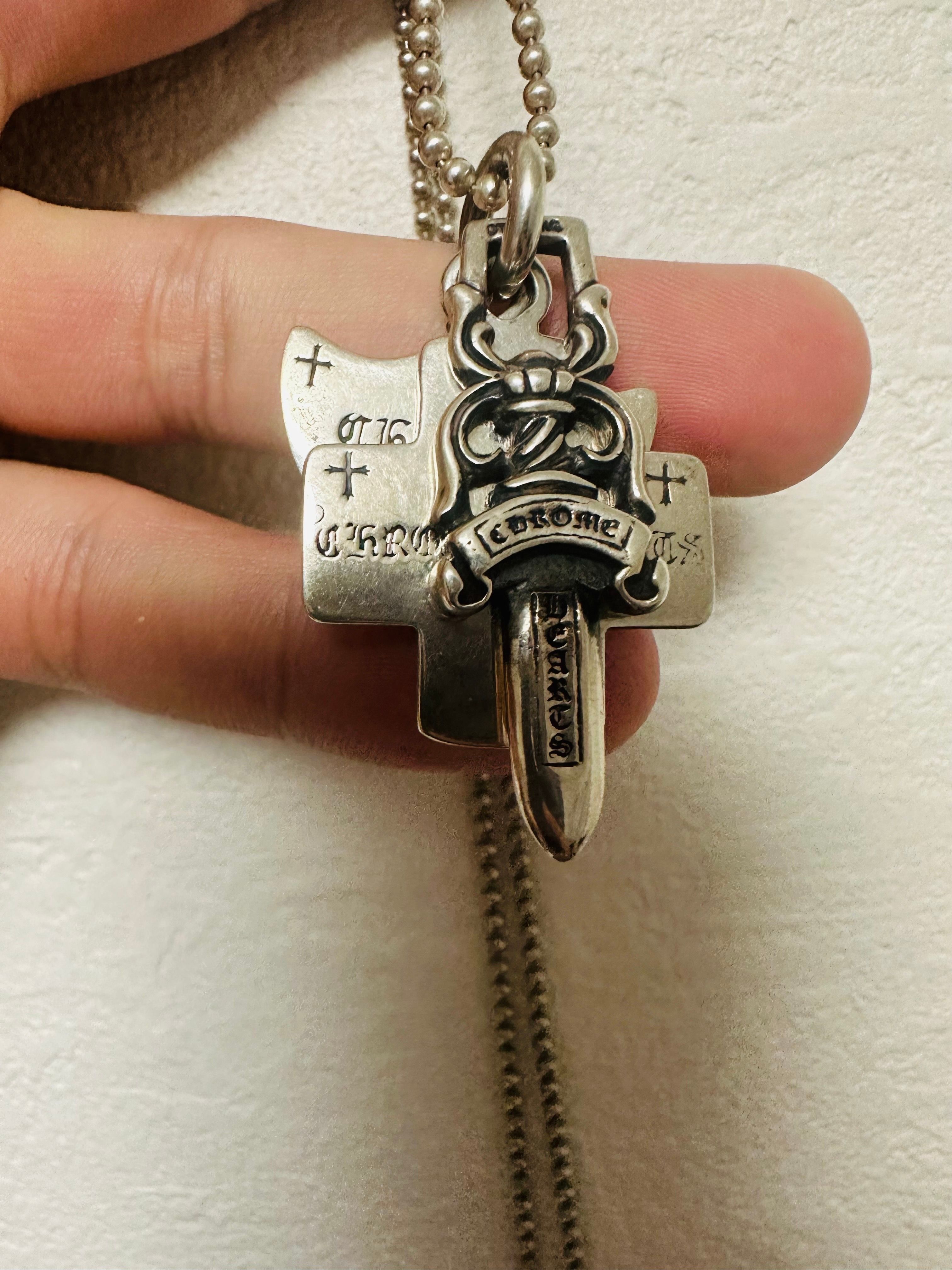 Chrome Hearts 3 Trinket Pendant "Silver"