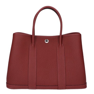 エルメス K刻 ルージュアッシュ ネゴンダ SV金具 ガーデンパーティTPM トートバッグ -
