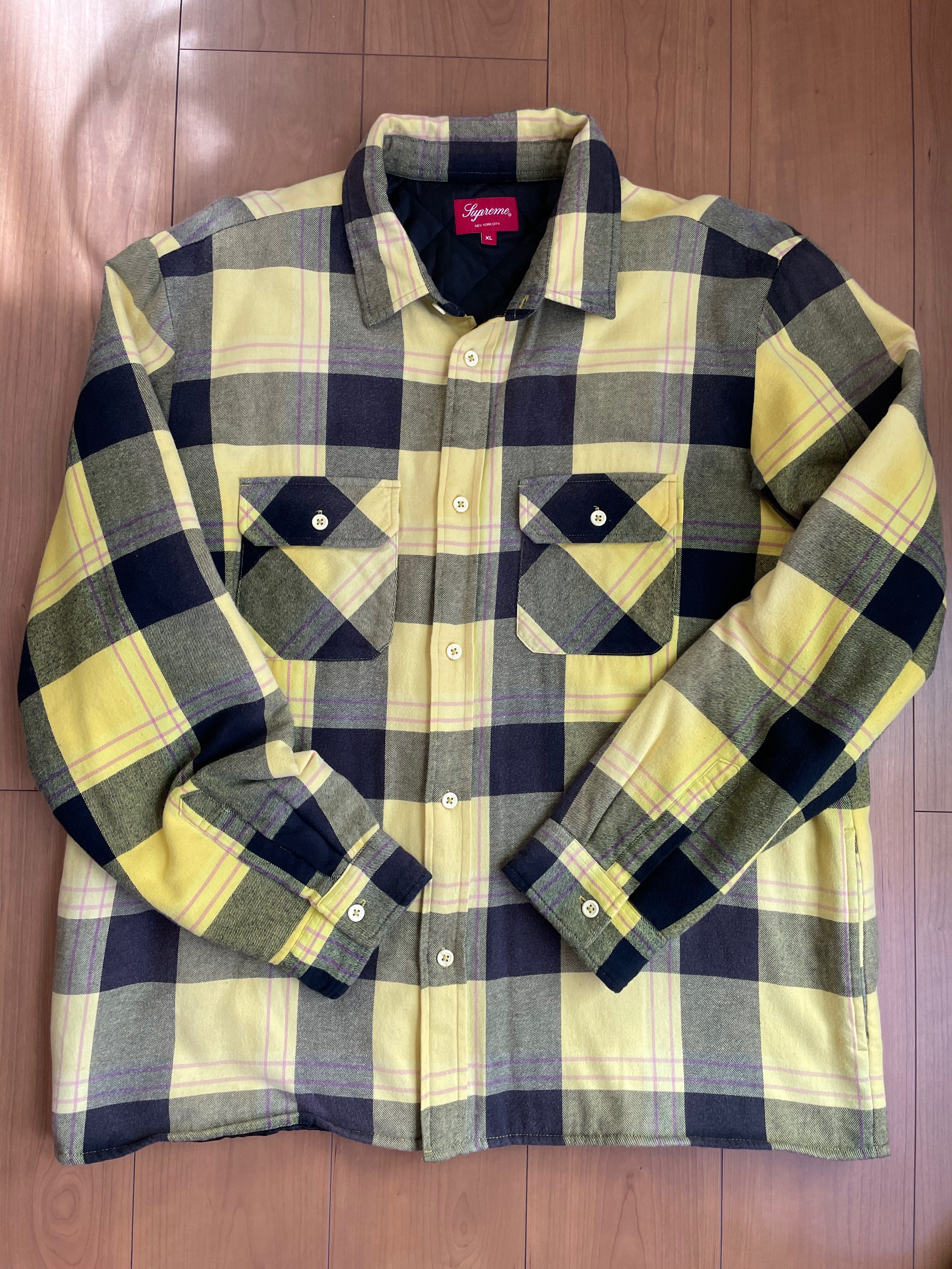 Supreme Quilted Flannel Shirt "Yellow"