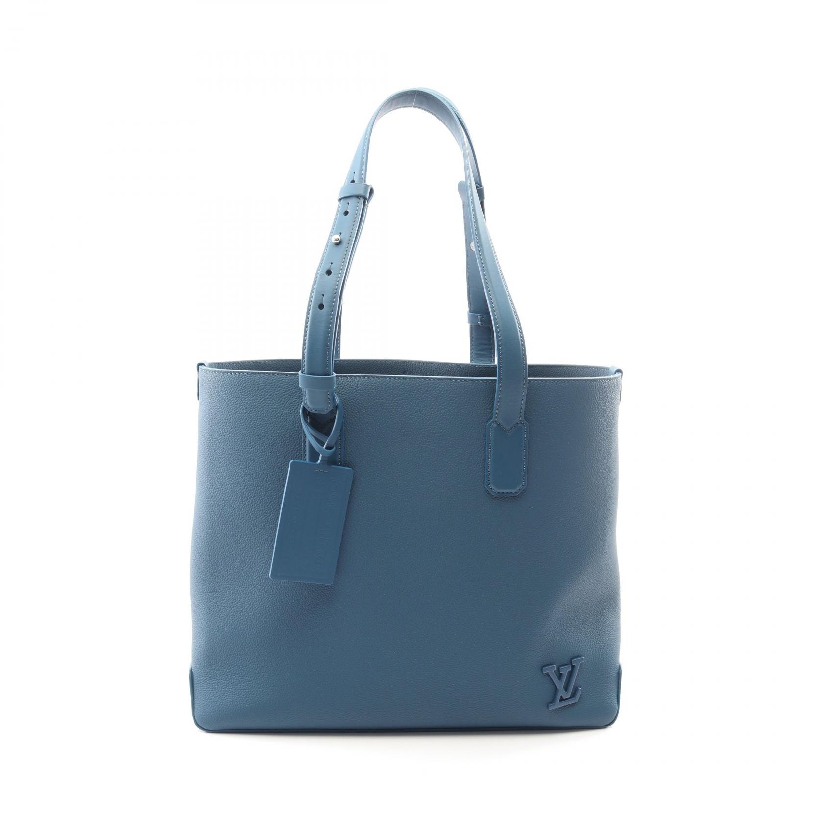 ルイ・ヴィトン LOUIS VUITTON ファストライン トートバッグ バッグ レザー アエログラム レディース ブルー系 M23707 【中古】