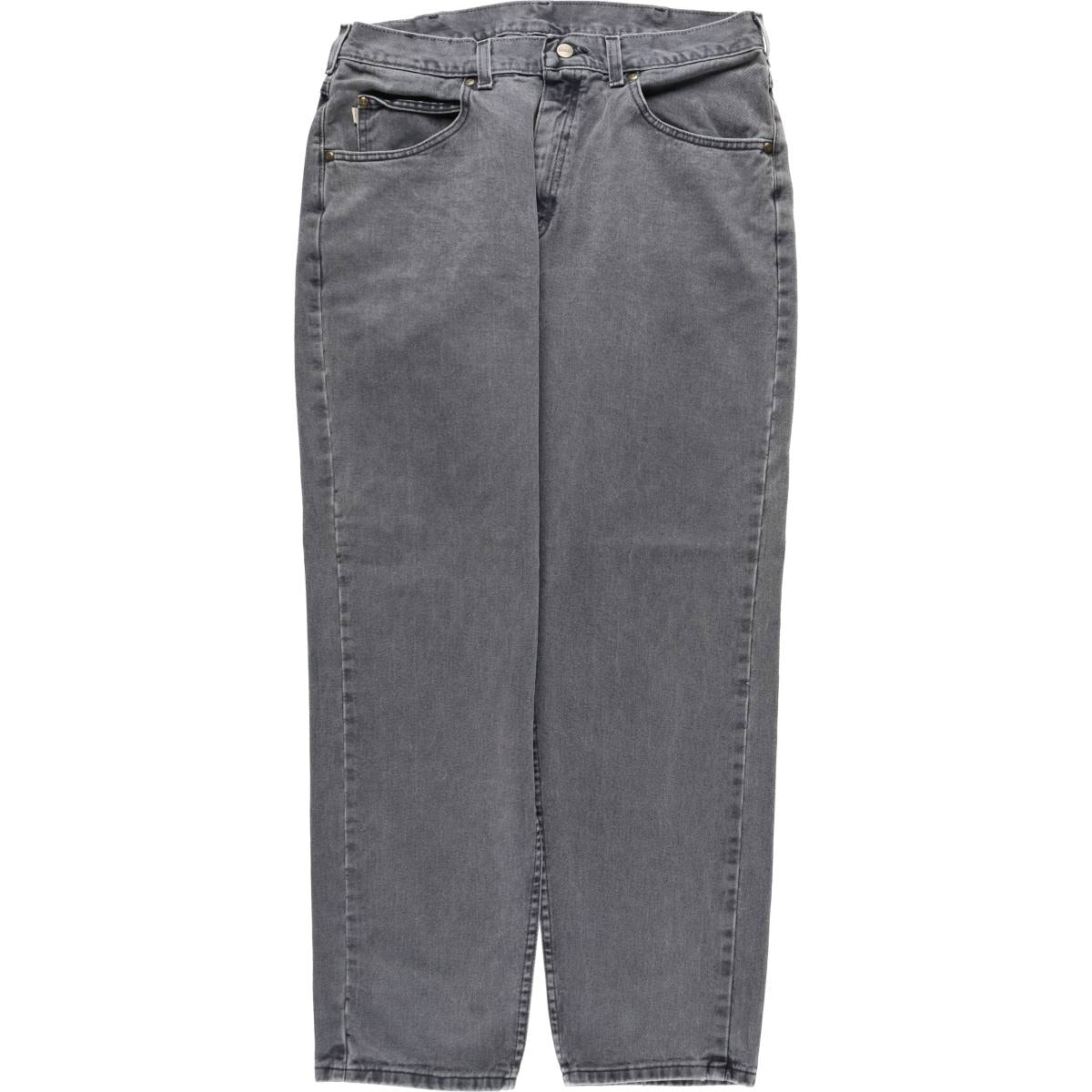 古着 エルエルビーン L.L.Bean ブラックデニム テーパードデニムパンツ メンズw36相当/eaa569679