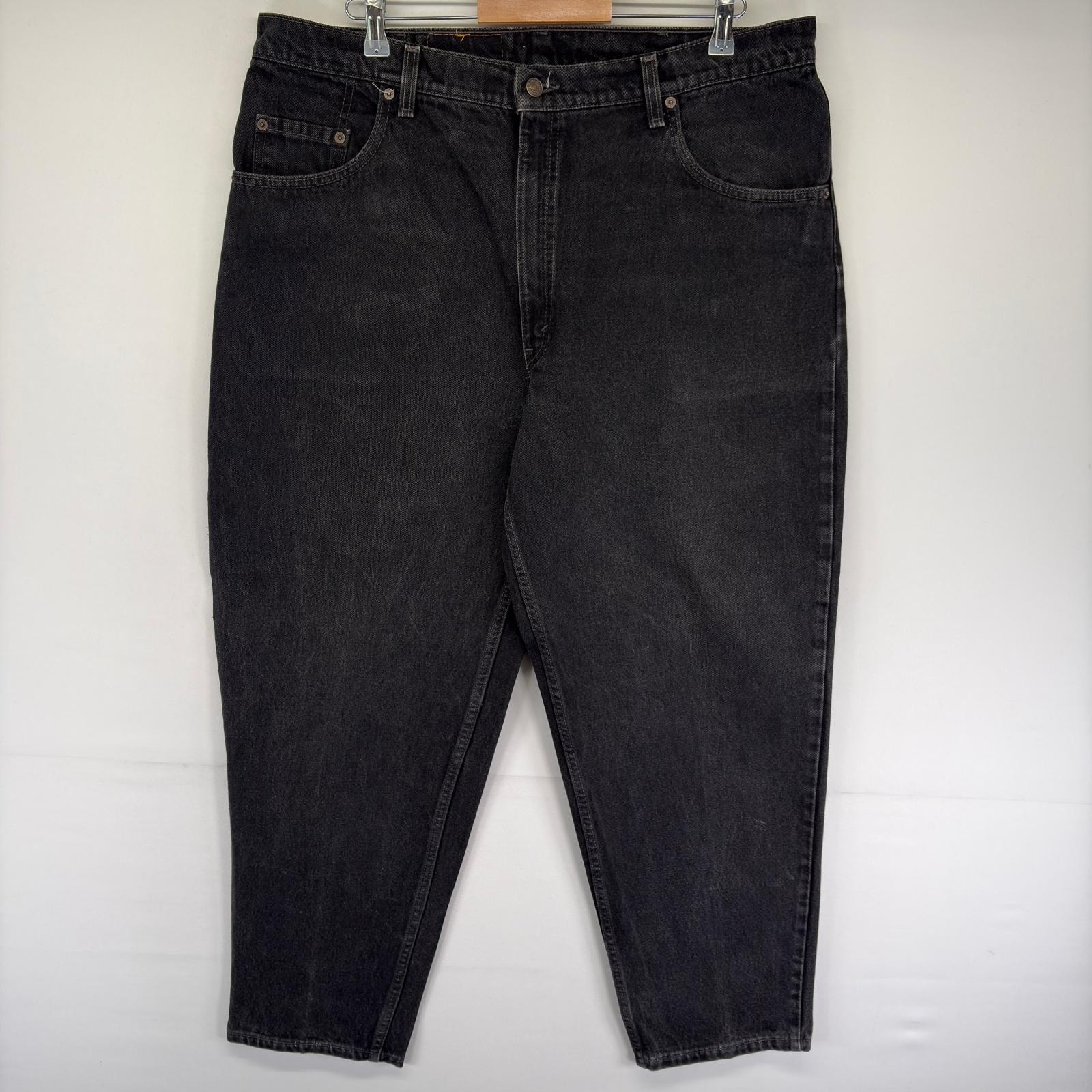 古着 90's/90年代 リーバイス Levi's USA製 パンツ 560 バギー ジーンズ テーパード ブラックデニム w41 L30  ブラック系 メンズ
