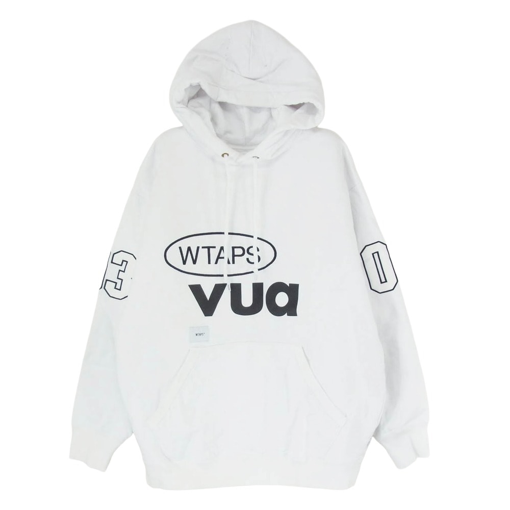 WTAPS ダブルタップス パーカー 23AW 232ATDT-CSM29 VUA HOODY COTTON ブア コットン プルオーバー フーディ パーカー ホワイト系 x03【中古】