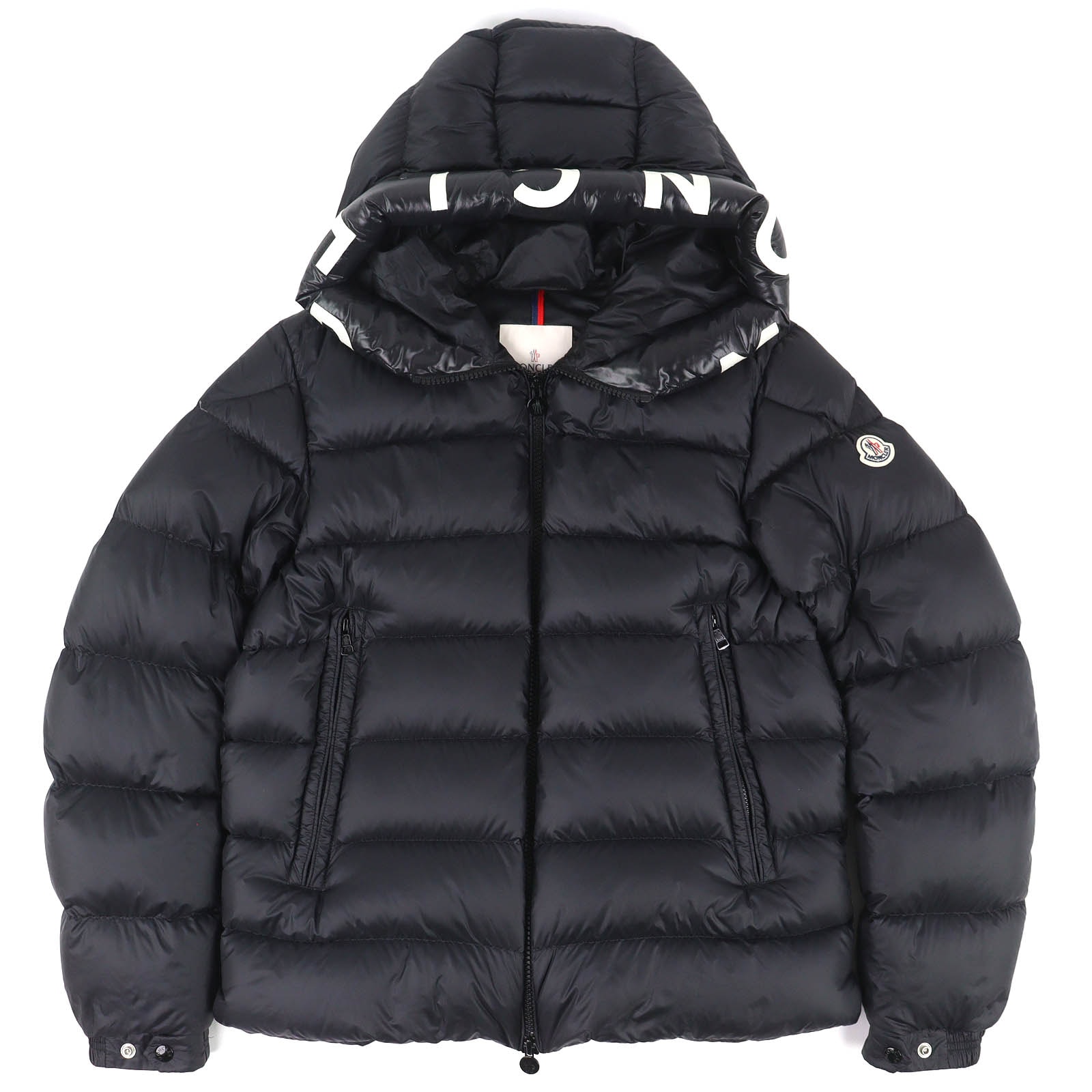 極美品 モンクレール ロゴレタリングフード ダウンジャケット SALZMAN 3