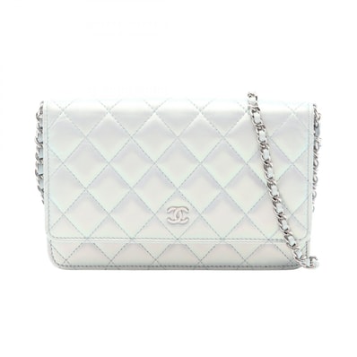 シャネル CHANEL マトラッセ ショルダーバッグ バッグ ラムスキン(羊革) レディース ブルー系 【中古】