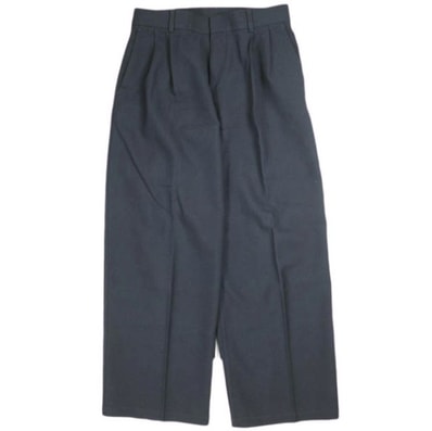 Pilgrim Surf+Supply ピルグリム サーフ+サプライ 25AW 日本製 Elena Wool Slouchy Trouser 2タックウールトラウザーパンツ 37-24-0492-874 1 NAVY BEAMS ボトムス g25684
