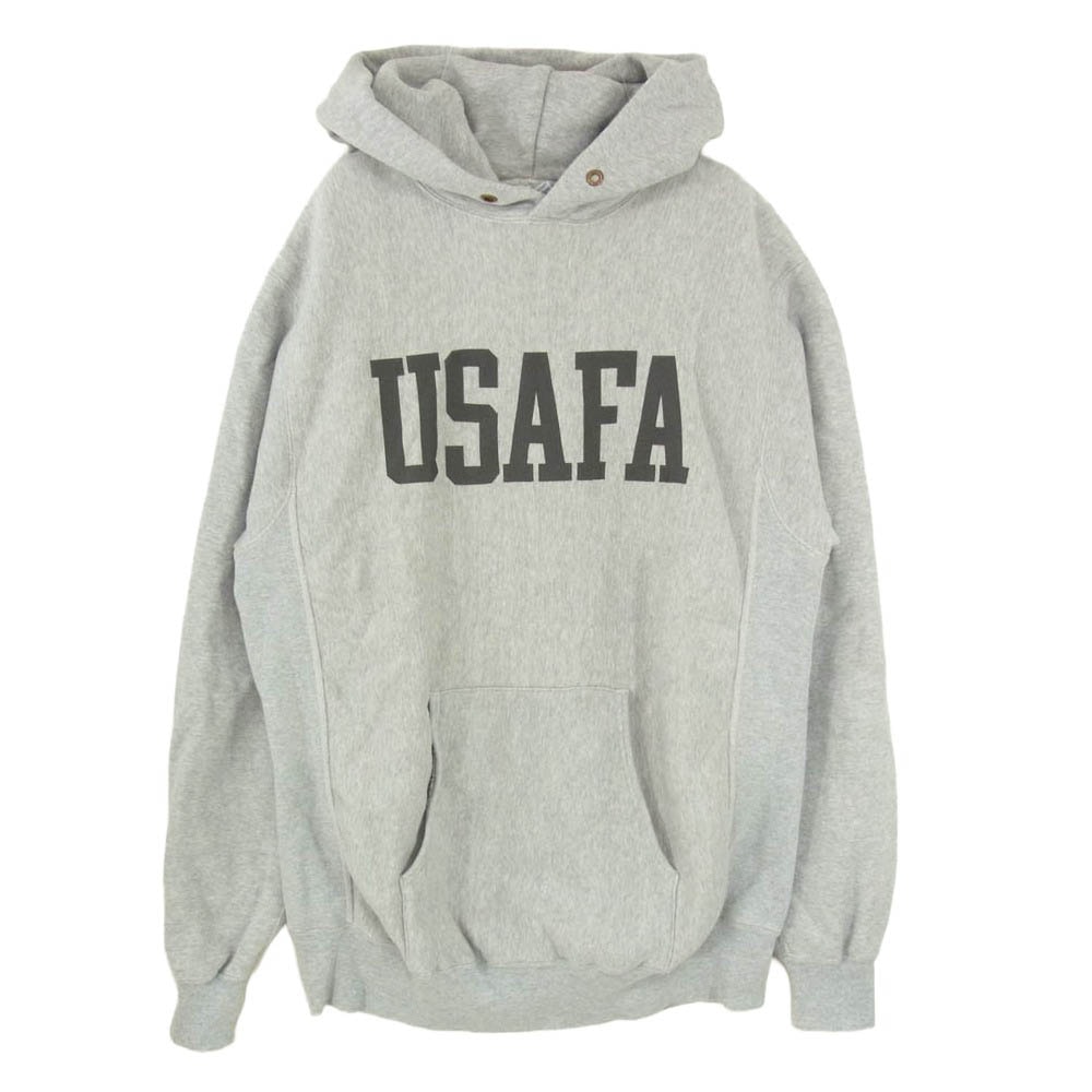 Buzz Rickson's バズリクソンズ USAFA REVERSE SWEAT PARKA リバース スウェット プルオーバー パーカー フーディー グレー系 XL【中古】