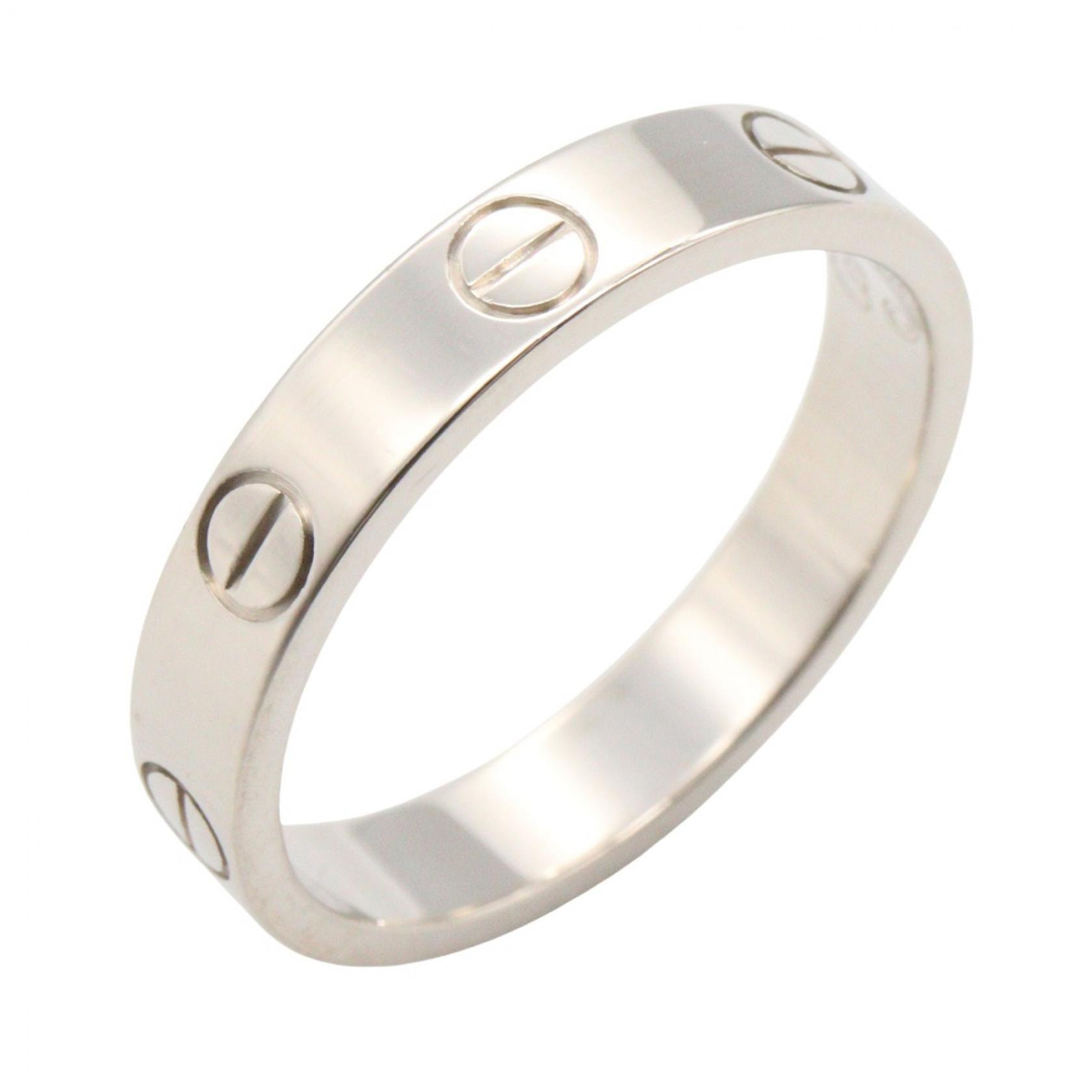 カルティエ CARTIER ミニラブリング リング・指輪 ジュエリー K18WG(ホワイトゴールド) メンズ レディース シルバー系 B4049654 【中古】