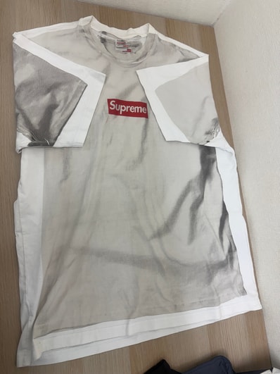 Supreme x MM6 Maison Margiela Box Logo Tee "White"