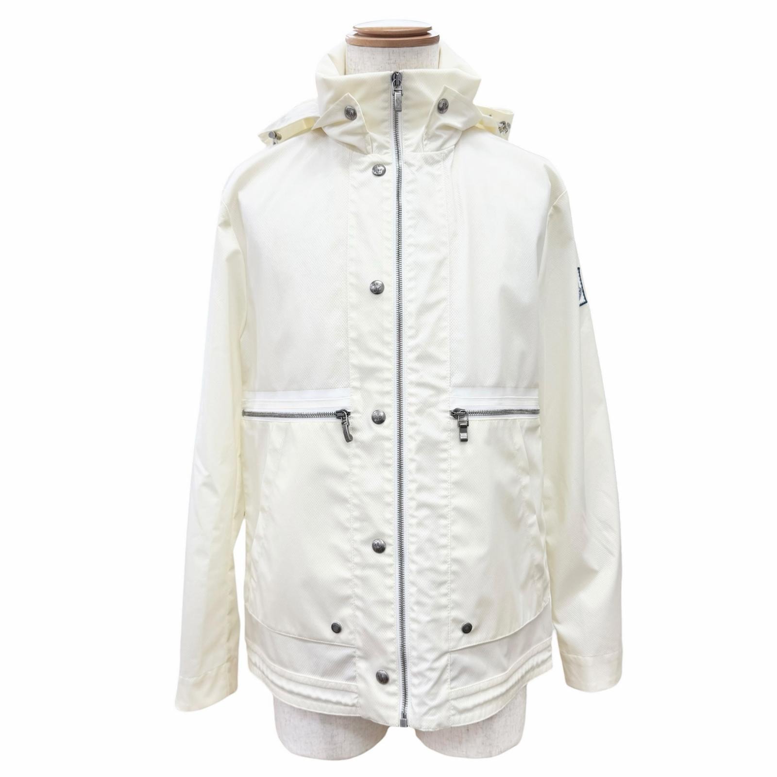 美品 モンクレール ガムブルー ジャケット GIUBBINO アイボリー 0