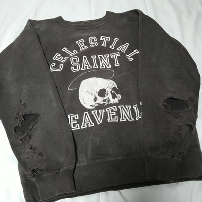 SAINT Mxxxxxx SKULL SWEAT "Black"