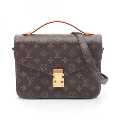 ルイ・ヴィトン LOUIS VUITTON ポシェット メティス MM ハンドバッグ バッグ PVCコーティングキャンバス レザー モノグラム レディース ブラウン系 M44875 【中古】