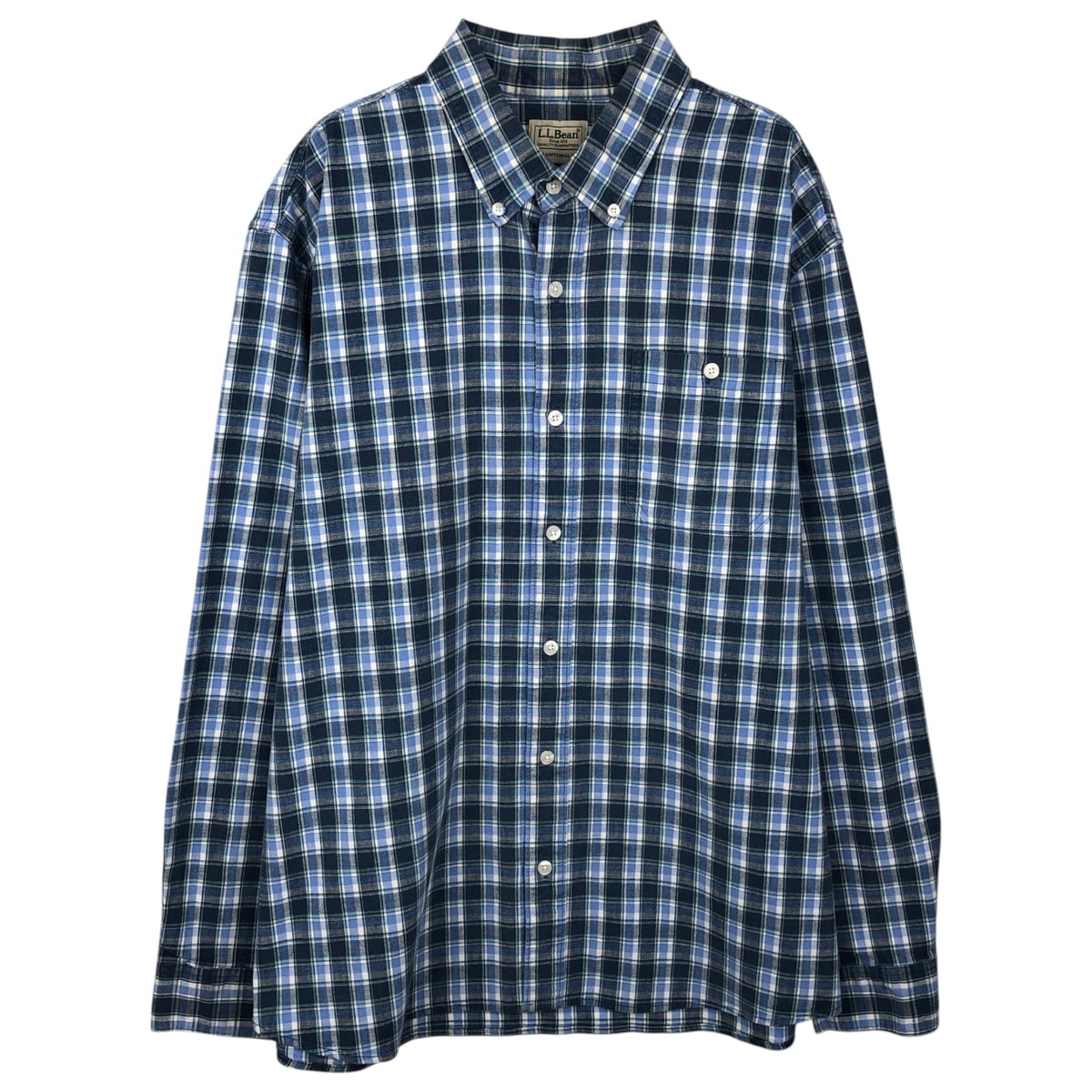 古着 エルエルビーン L.L.Bean 長袖 ボタンダウンチェックシャツ メンズL相当/eaa643890