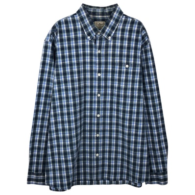 古着 エルエルビーン L.L.Bean 長袖 ボタンダウンチェックシャツ メンズL相当/eaa643890