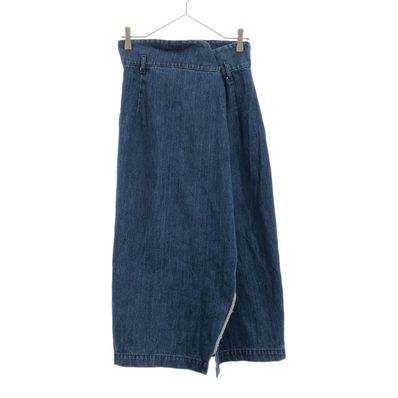 Mila Owen マキシ丈 フロント折り返し ペンシル デニムスカート